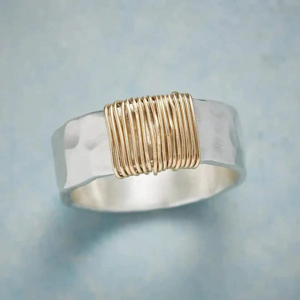 Vintage Draht Silberring